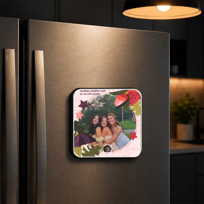 Personalized Friendship Gift for Besties Musical Fridge Magnet for Refrigerator Gift for Favourite Person Playing Song Magnet Birthday Memory Gift for Friends